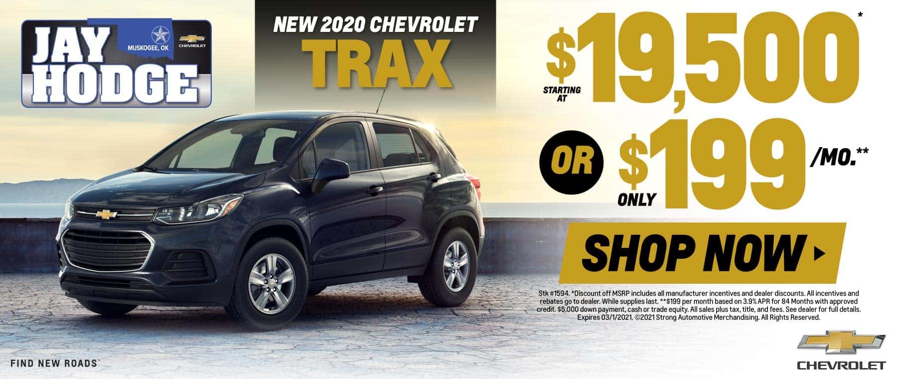 New 2020 Chevrolet Trax - Starting at $19,500 or $199/mo - Shop Now