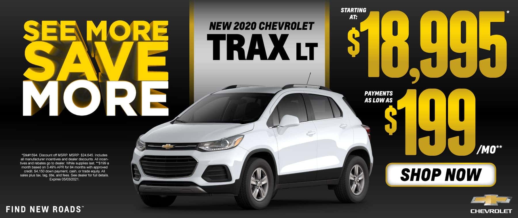 New 2020 Chevy Trax - $18,995 - Shop Now