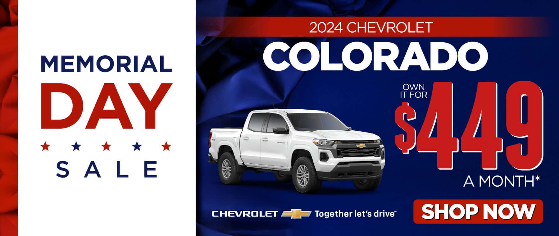 2024 Chevrolet Colorado OWN IT for $449/mo