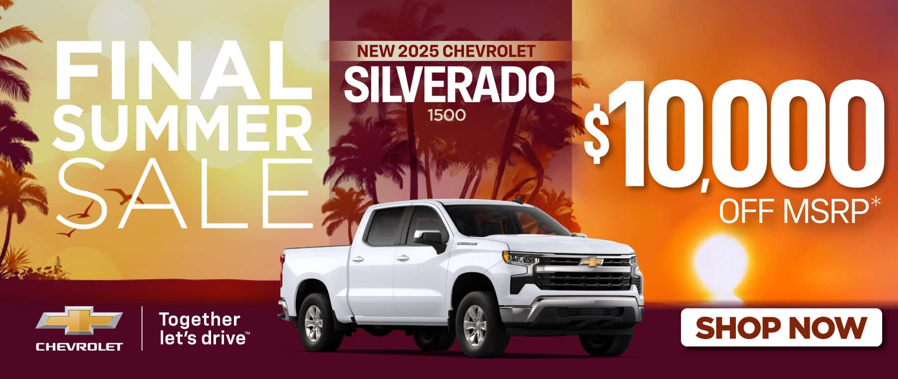 2025 Chevrolet Silverado 1500 $10,000 off MSRP