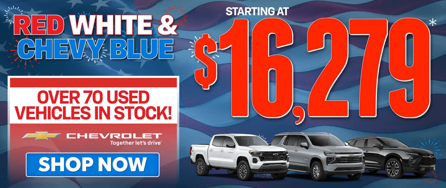 Over 70 Used Vehicles In Stock! Starting at $16,279*