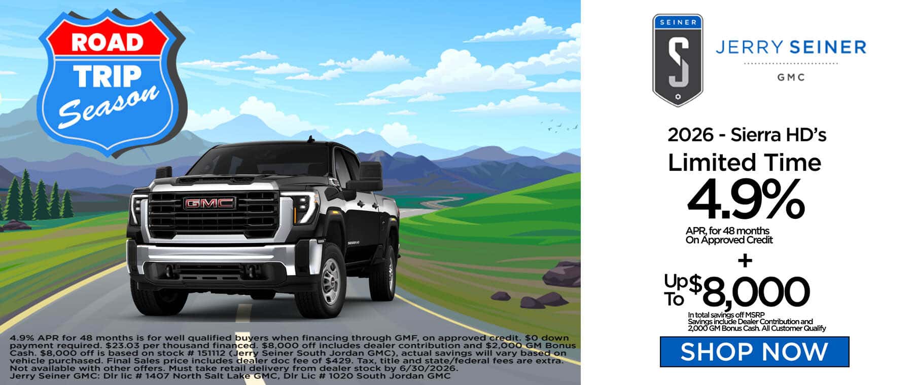 2026 GMC Sierra HD APR Offer