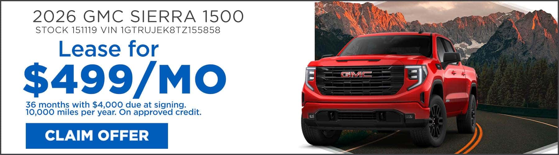 Sierra 1500 Lease Oct 26