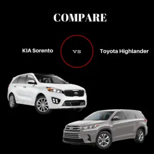 Toyota Highlander Comparison Chart