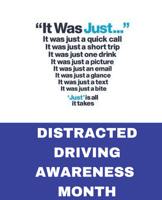 National Distracted Driving Awareness Month