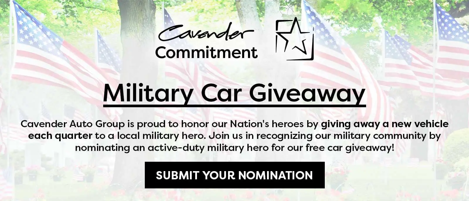 Military Car Giveaway