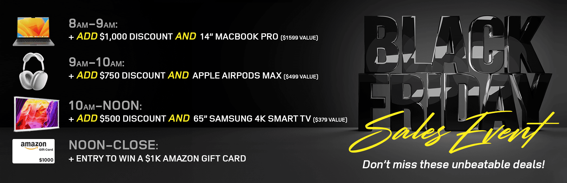 BLACK FRIDAY STARTS NOW