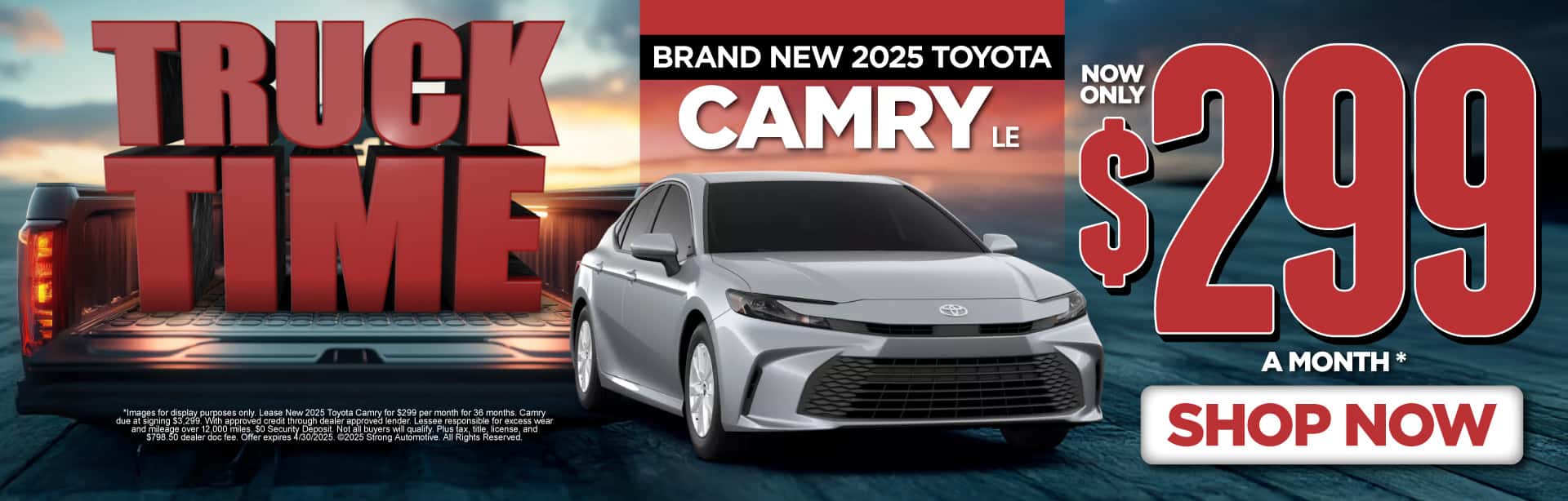 New 2025 Toyota Camry LE $299/mo.*