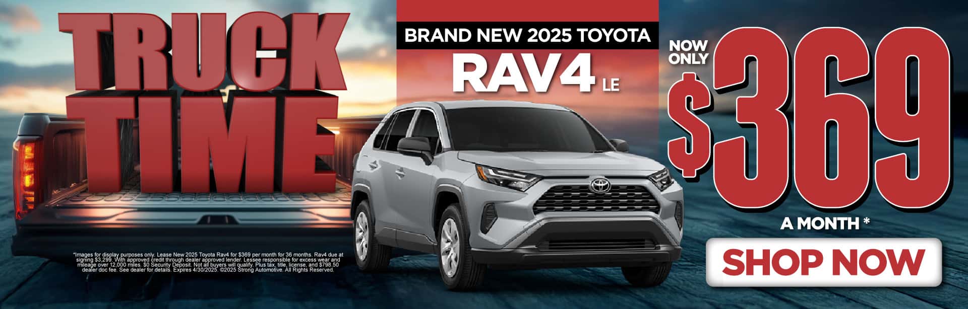 New 2025 Toyota Rav4 LE $369/mo.*