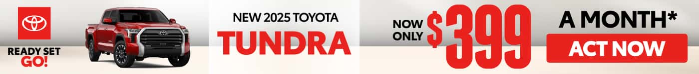 New 2025 Toyota Tundra $399/mo.*