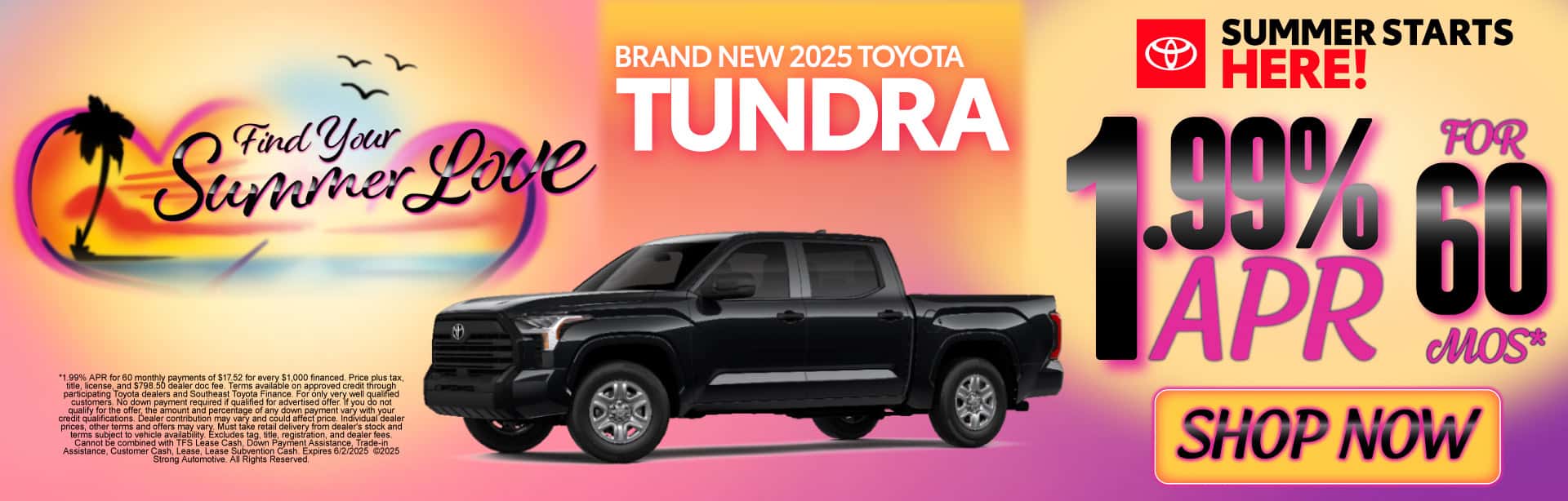 New 2025 Toyota Tundra "1.99% for 60 months* "