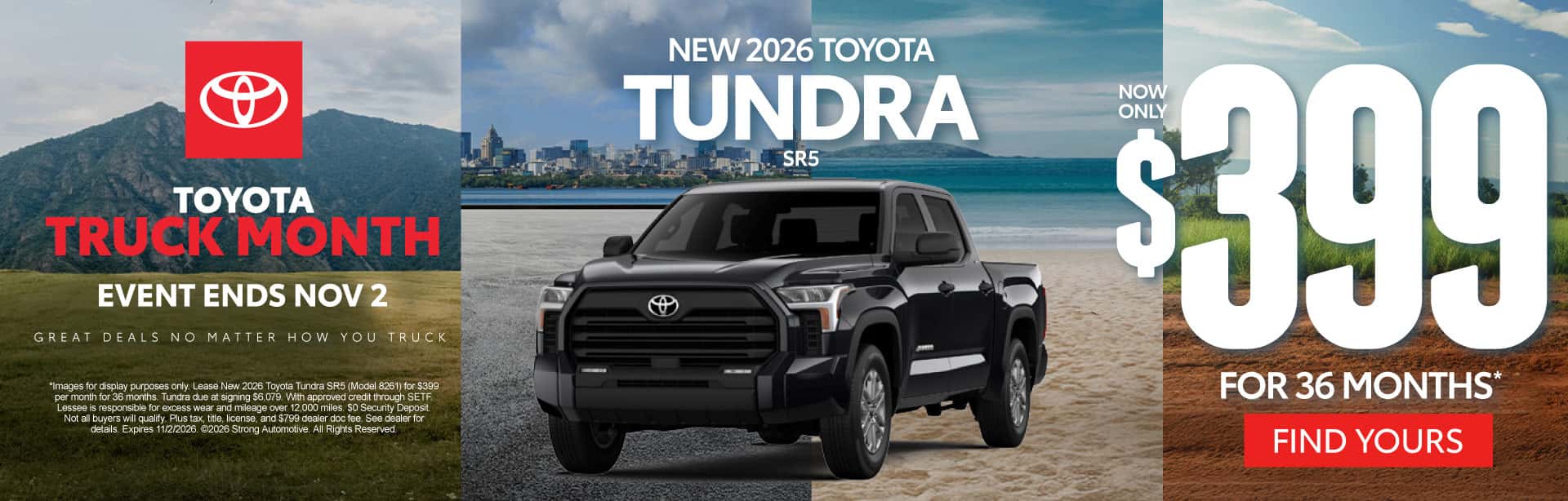 NEW 2026 TOYOTA TUNDRA SR5 $399/mo for 36 months*