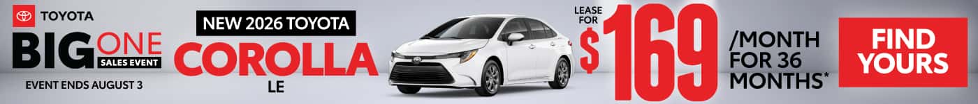 NEW 2026 TOYOTA COROLLA LE 