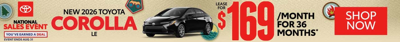 NEW 2026 TOYOTA COROLLA LE 