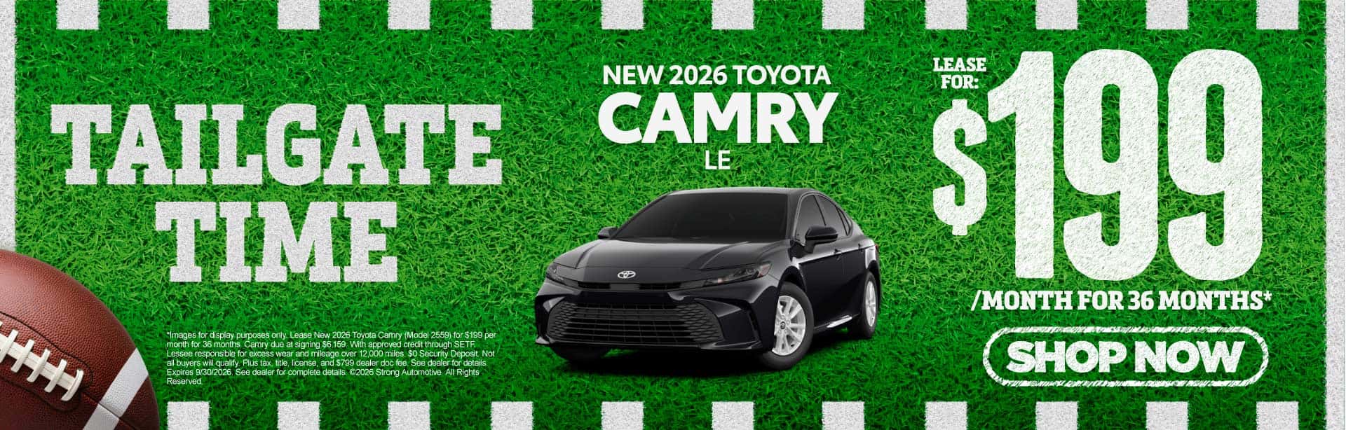 NEW 2026 TOYOTA CAMRY LE $199/mo for 36 months*