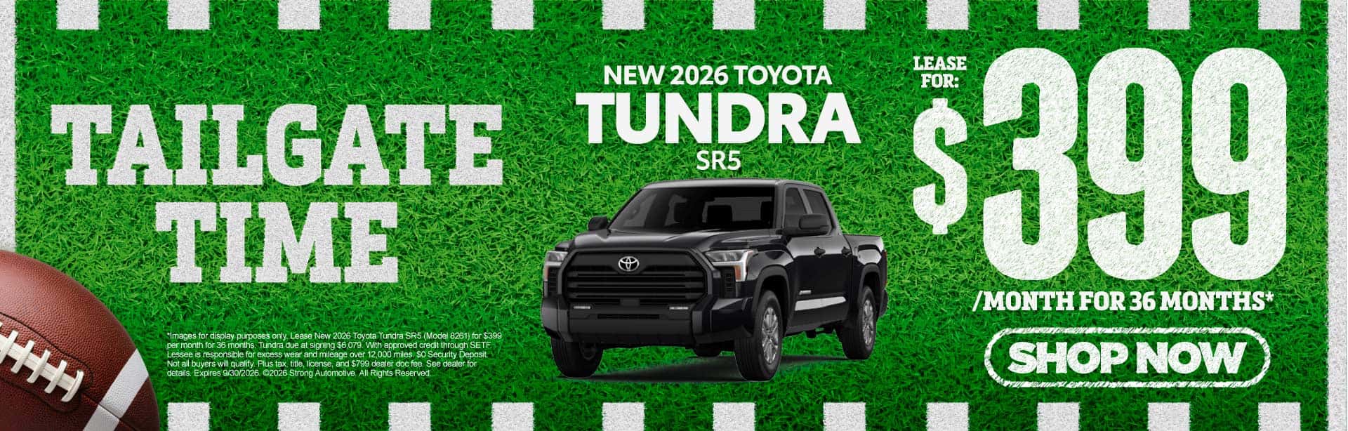 NEW 2026 TOYOTA TUNDRA SR5 $399/mo for 36 months*