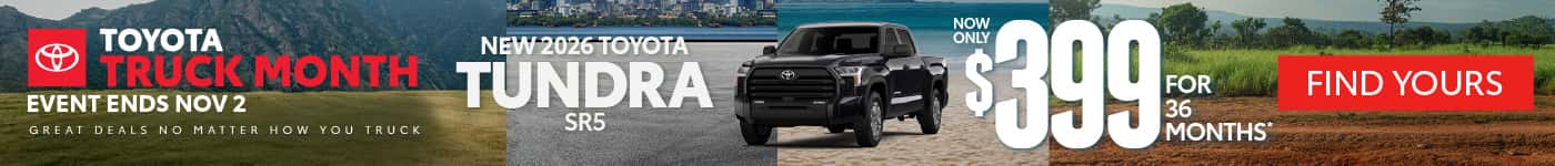 NEW 2026 TOYOTA TUNDRA SR5 $399/mo for 36 months*