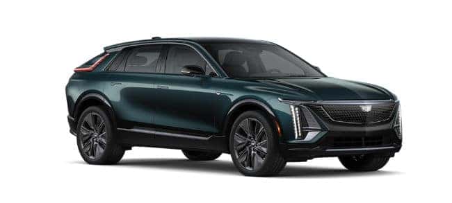 Cadillac Lyriq in Emerald Lake Metallic