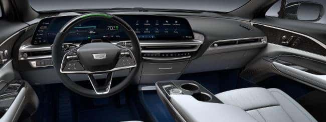 Lyric EV Sky Cool Gray Interior option at Blasius Cadillac in Waterbury CT