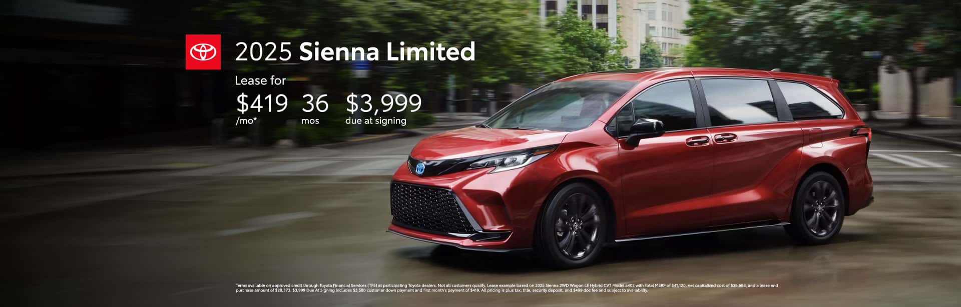 New 2025 Sienna Offer