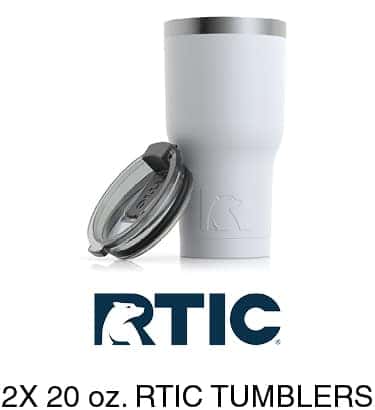 2x 20 oz. RTIC Tumblers