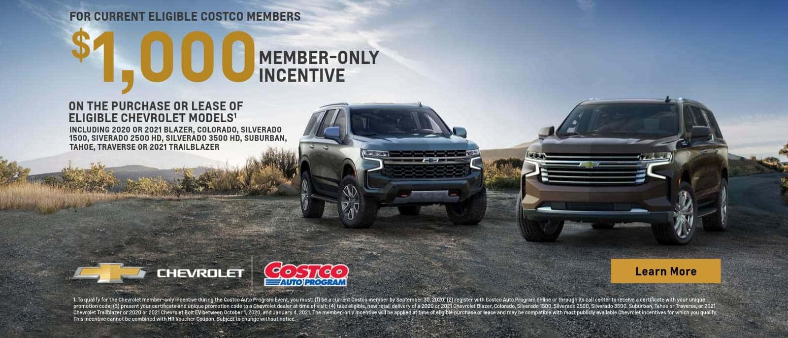 Costco Chevrolet Offer