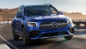 2020 Mercedes-Benz GLB SUV driving on the road