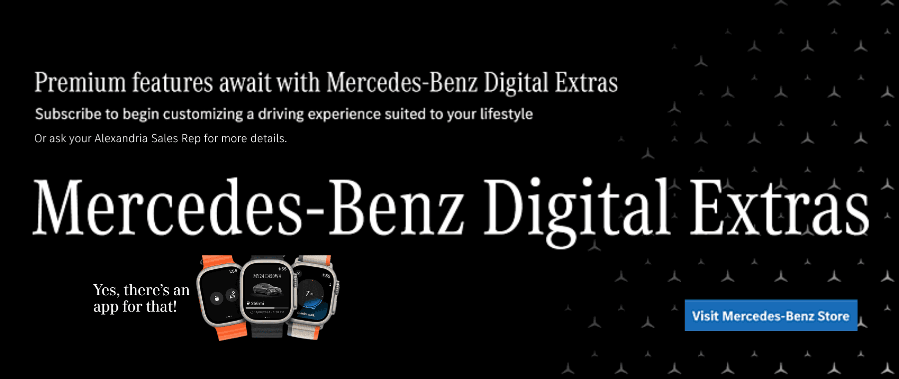 Mercedes Me Connect & Digital Extras App Store
