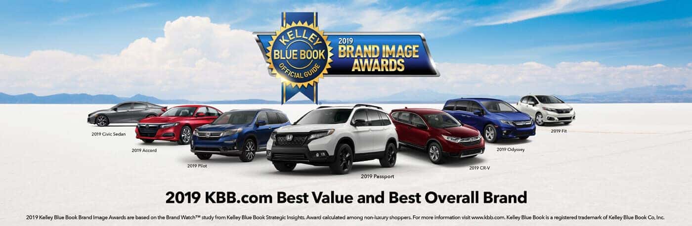 Honda 2019 Kelley Blue Book Brand Image Award Banner