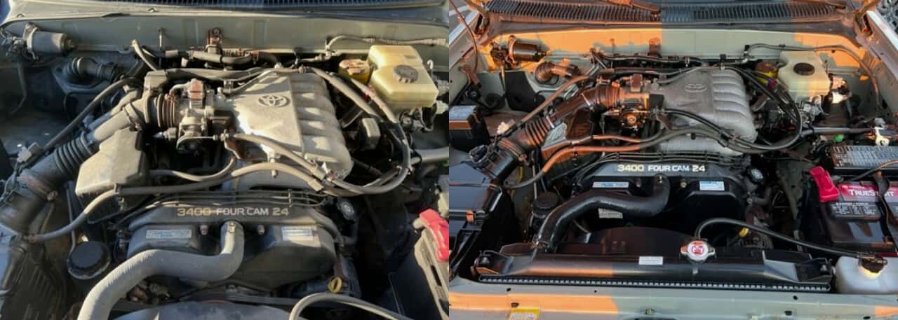 engine bay cleaning