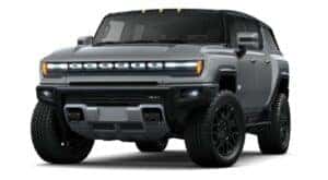 A grey 2023 GMC Hummer EV SUV 2X is angled left.