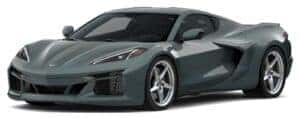 A grey 2024 Chevy Corvette E-Ray 3LZ is angled left.