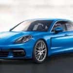 Blue Porsche Panamera