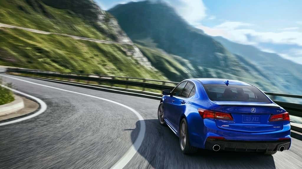 2018 Blue Acura TLX