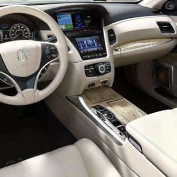 interior cabin of 2019 Acura RLX