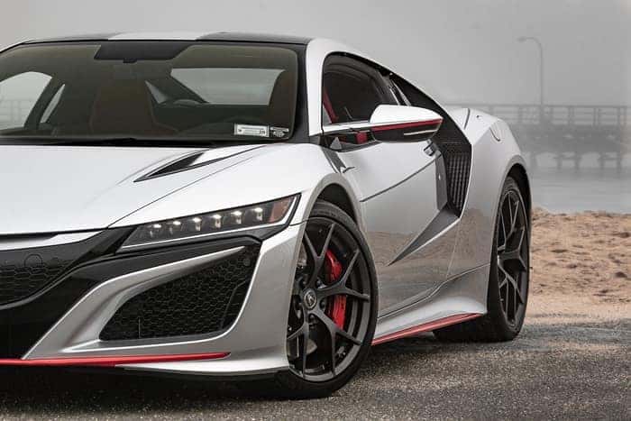 White Acura NSX