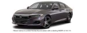 A grey 2022 Honda Accord Touring is shown facing left.