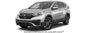 A silver 2022 Honda CR-V is shown facing left.