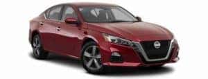 A red 2022 Nissan Altima is shown facing right.