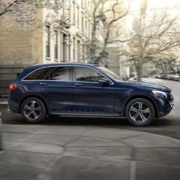 2019 Mercedes-Benz GLC rounding a corner