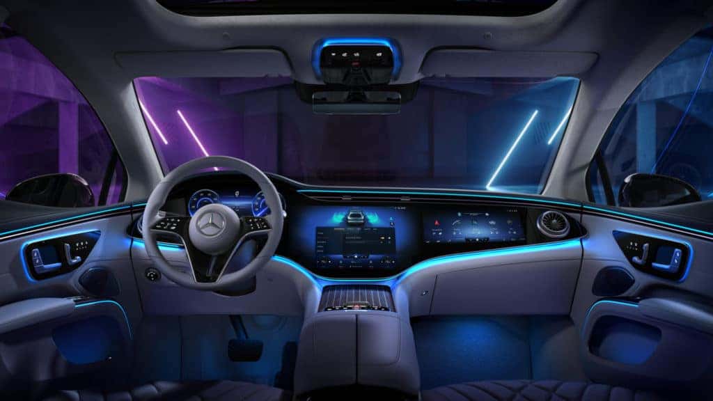 EQS Interior of the Front Driver and Passenger Seat
