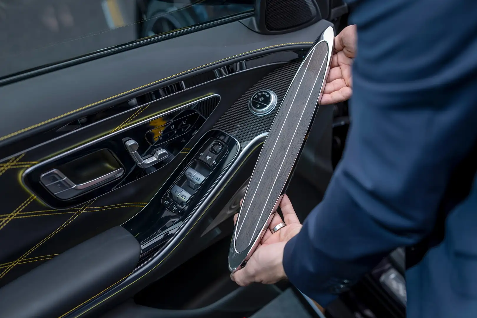 Did you say wood or carbon fiber interior.