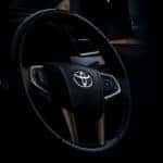 black and silver car steering wheel