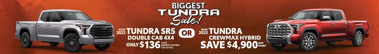 Biggest Tundra Sale Ever happening now!