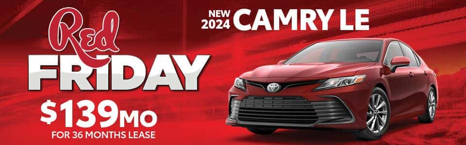Black Friday Auto Sale | Red Friday Camry Sale | Savings on Camry