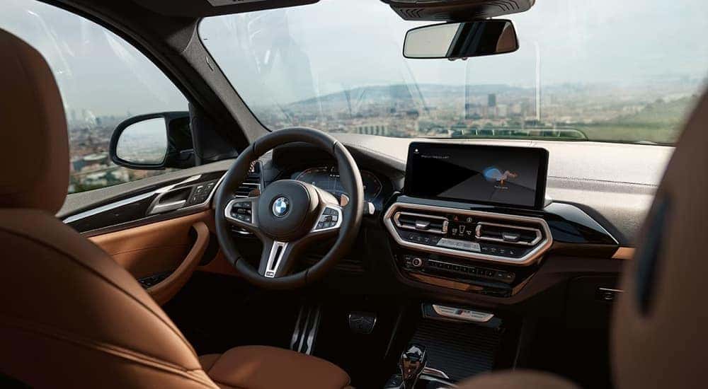 The luxurious interior of a 2024 BMW X3.
