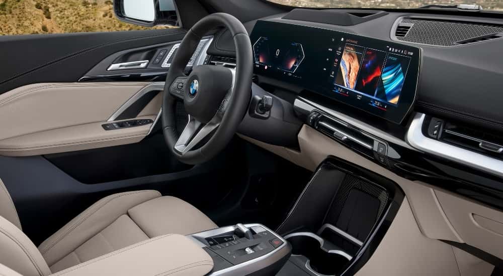 The interior of a 2025 BMW X1.