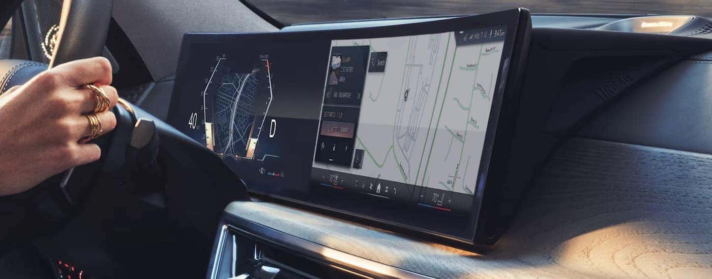 Infotainment and digital gauge cluster on a 2026 BMW X7 for Sale