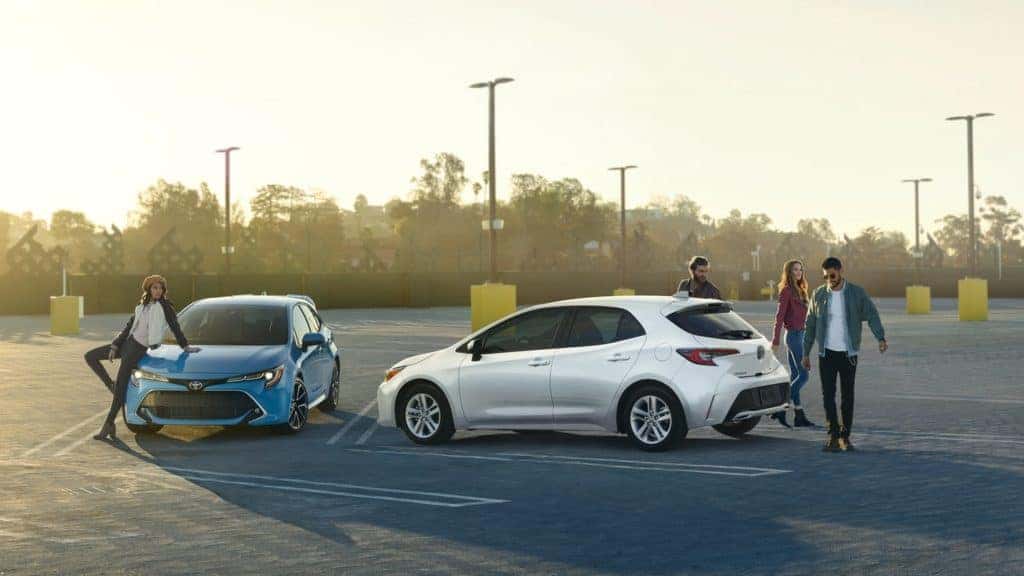 2019 Toyota Corolla Hatchback parking lot