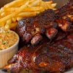 ribs and slaw